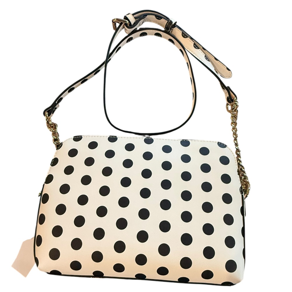 Aldo Polka Dot Shoulder Bag Purse Black and White New NWT Handbag - Picture 3 of 6